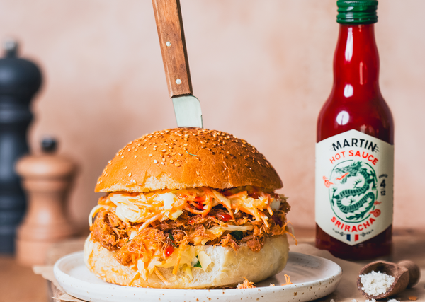 Burger et sauce Sriracha Martin